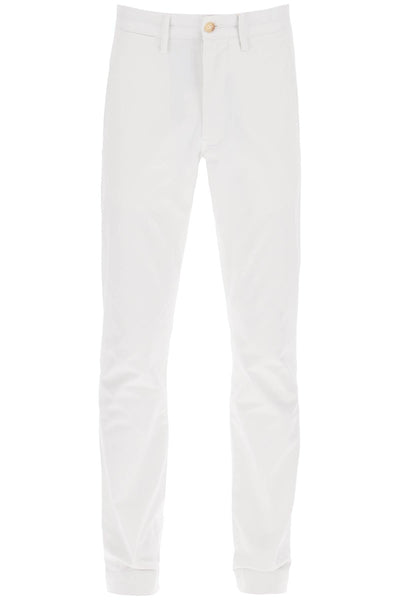 Polo ralph lauren chino pants in cotton 710704176 DECKWASH WHITE