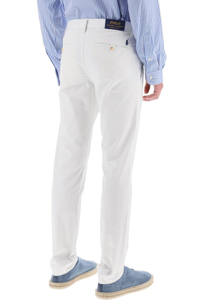 Polo ralph lauren chino pants in cotton 710704176 DECKWASH WHITE
