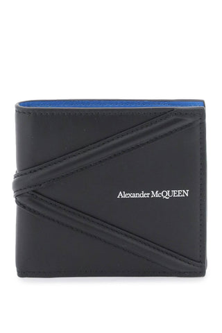 Alexander mcqueen 馬具雙折皮夾 726320 1AAD0 黑色