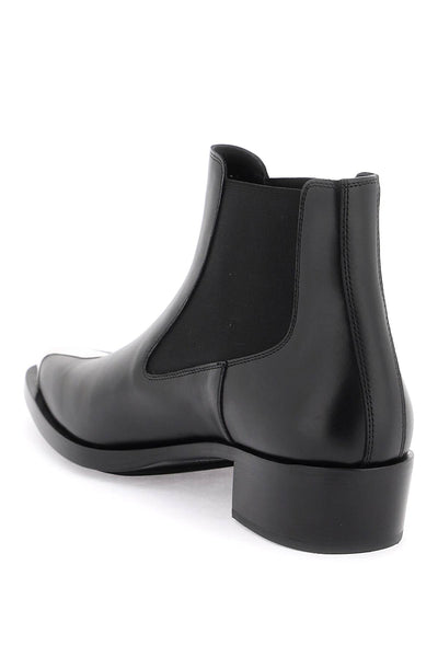 Alexander mcqueen 'punk' chelsea ankle boots 750380 WIDY2 BLACK SILVER