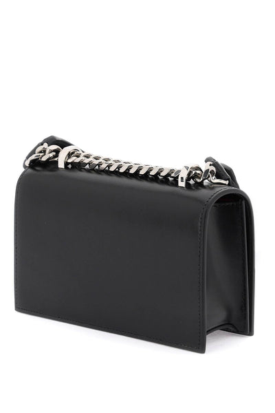 Alexander mcqueen mini 'jewelled satchel' bag 756521 1BLCM BLACK