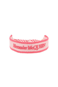 Alexander mcqueen embroidered bracelet 757439 1AAN1 PINK