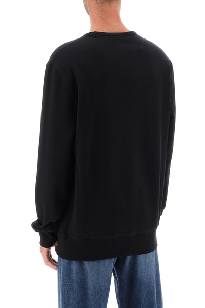 Alexander mcqueen crew-neck sweatshirt with skull embroidery 759152 QVX75 BLACK