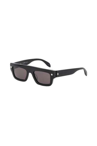 Alexander mcqueen spike studs sunglasses 760617 J0749 BLACK-BLACK-SMOKE