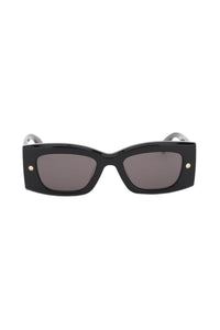 Alexander mcqueen spike studs sunglasses 760621 J0749 BLACK-BLACK-SMOKE