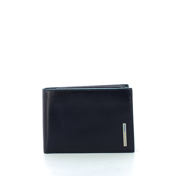 Piquadro - Wallet with coin pouch Blue Square - PU1392B2R - BLU/2