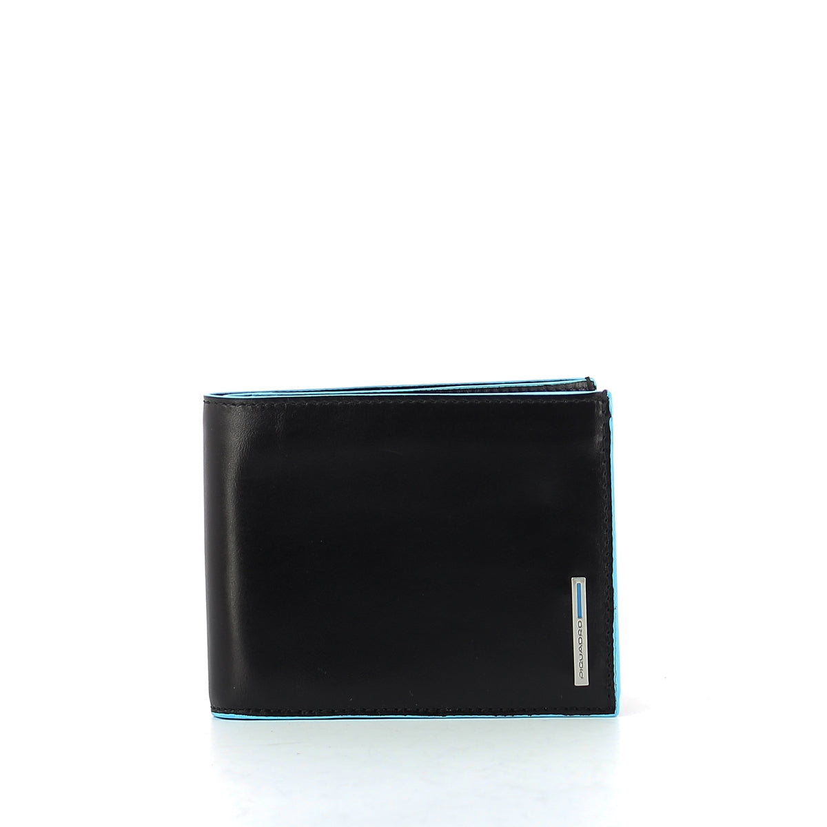 Piquadro - Wallet with coin pouch Blue Square - PU1240B2 - NERO