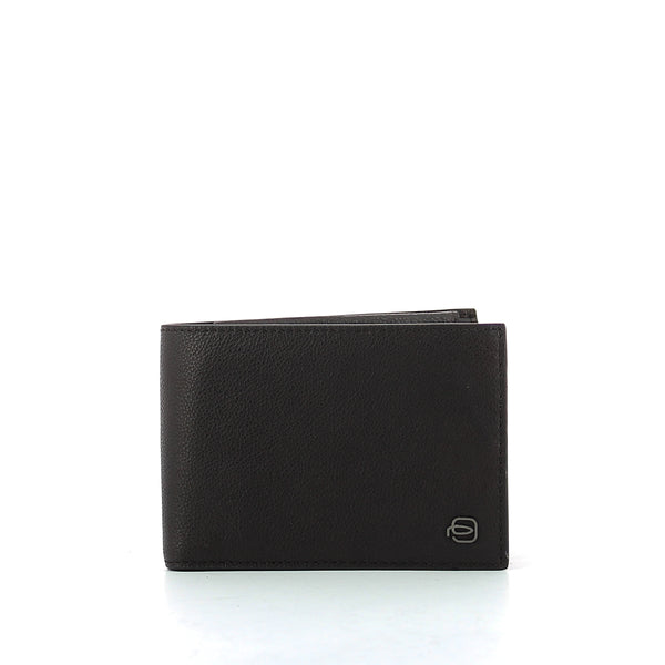 Piquadro - Wallet with coin pouch Black Square - PU1392B3R - TESTA/MORO