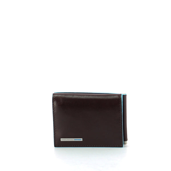 Piquadro - Men wallet w. money clip Blue Square - PU3890B2 - MOGANO