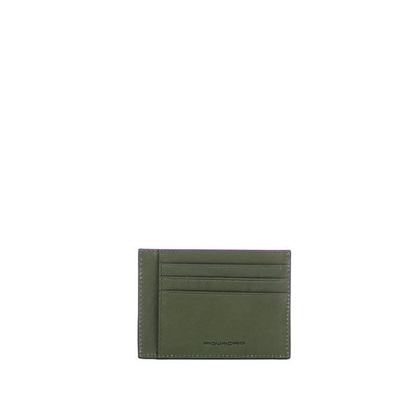 Piquadro - Pocket credit card pouch Black Square - PP2762B3R - VERDE