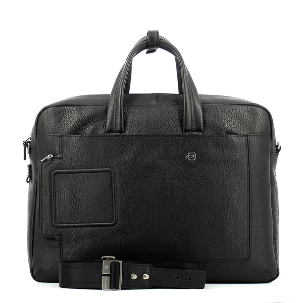 Piquadro - Double handle laptop briefcase Vibe 15.6 - OUTCA3147VI - NERO
