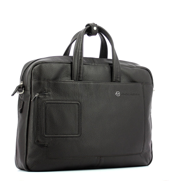 Piquadro - Double handle laptop briefcase Vibe 15.6 - OUTCA3147VI - TESTA/MORO
