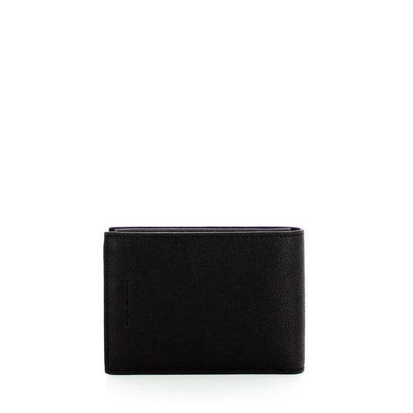Piquadro - Wallet with coin pouch Black Square - PU1392B3R - NERO