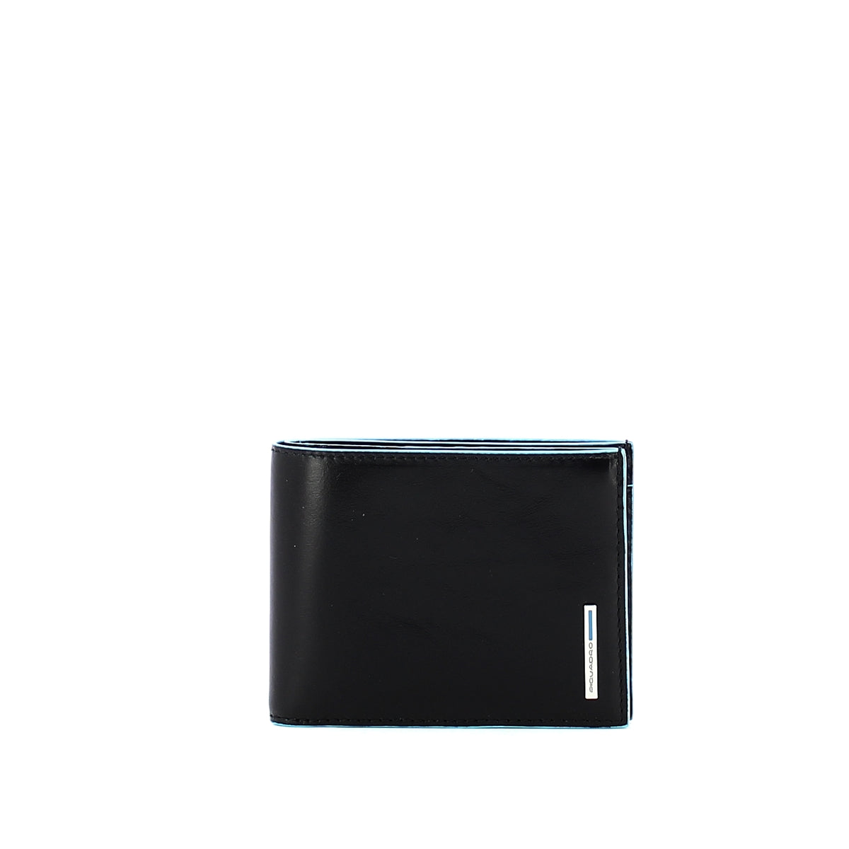 Piquadro - Men wallet with coin pouch Blue Square - PU1239B2R - NERO