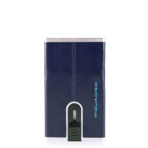 Piquadro - Porta carte di credito con Sliding System Blue Square - PP4825B2R - BLU2