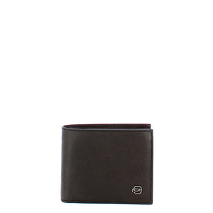 Piquadro - Portafoglio con portamonete RFID Black Square - PU4823B3R - TESTA/MORO