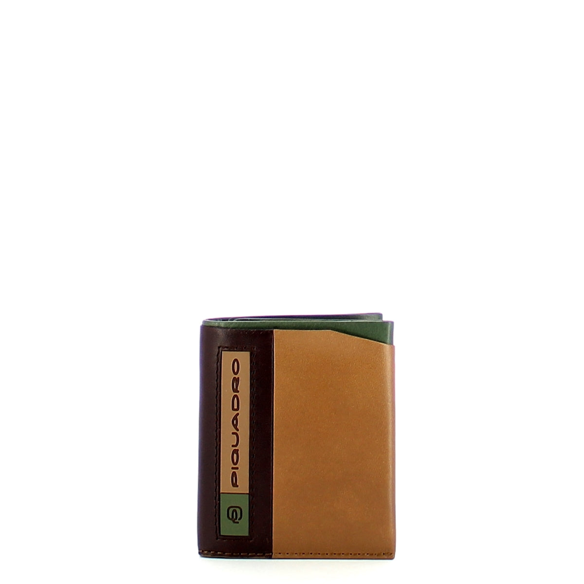 Piquadro -Portafoglio Verticale RFID FEBO -PU5188W105R-米色/Verde