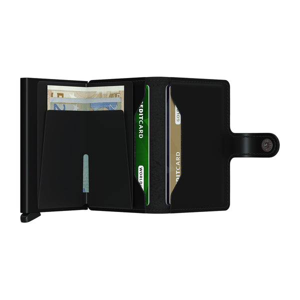 SECRID-迷你Wallet Matte RFID黑色 -  MM黑色 - 黑色