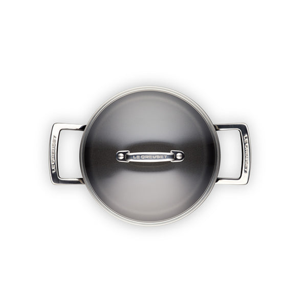 Le Creuset - Pentola in alluminio con coperchio 20 cm - 51102200010502 - NERO