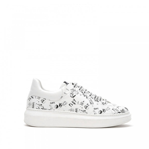 Gaëlle - Sneakers con stampa - GBDS2285 - BIANCO