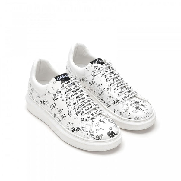 Gaëlle - Sneakers con stampa - GBDS2285 - BIANCO
