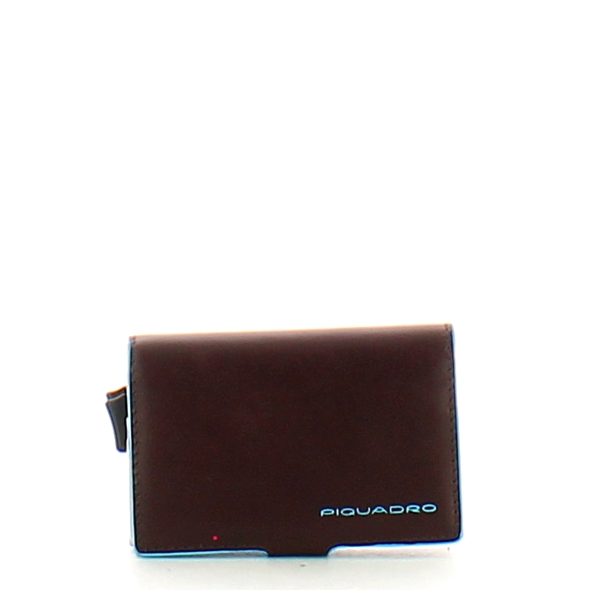 Piquadro -Porta carte di Credito Con Doppio滑動系統藍色正方形RFID -PP5472B2R -MOGANO