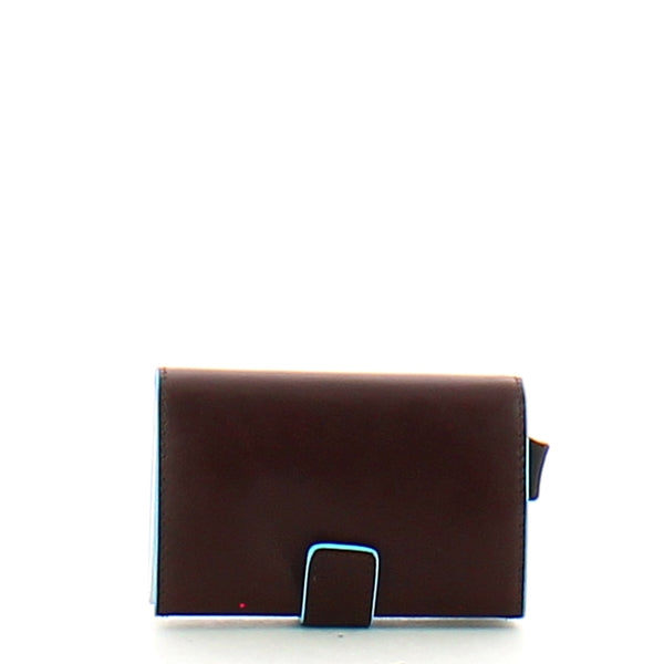 Piquadro - Porta carte di credito con Doppio Sliding System Blue Square RFID - PP5472B2R - MOGANO