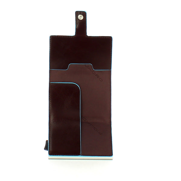 Piquadro -Porta carte di Credito Con sliding System RFID藍色廣場-PP5649B2R -Mogano