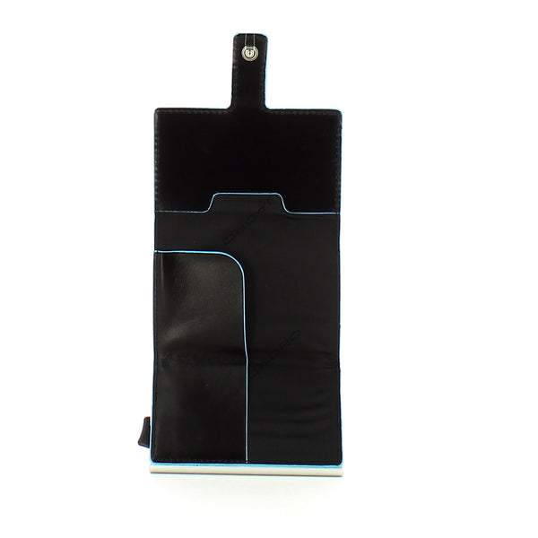 Piquadro - Porta carte di credito con Sliding System RFID Blue Square - PP5649B2R - NERO