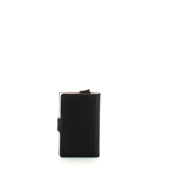 Piquadro - Porta carte di credito con Sliding System RFID Black Square - PP5649B3R - NERO