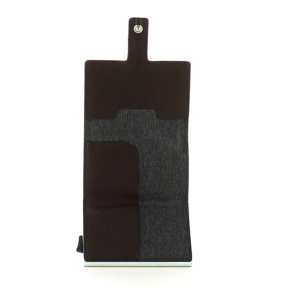 Piquadro - Porta carte di credito con Sliding System RFID Black Square - PP5649B3R - TESTA/DI/MORO