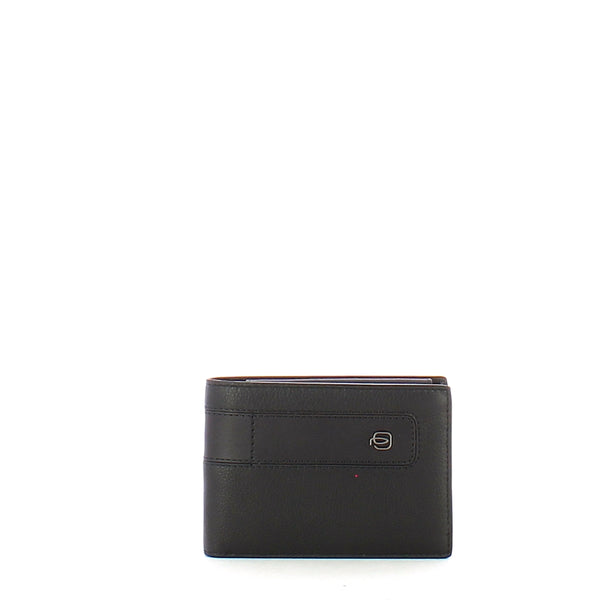 Piquadro - Portafoglio con portamonete RFID Bae - PU1392S98R - NERO