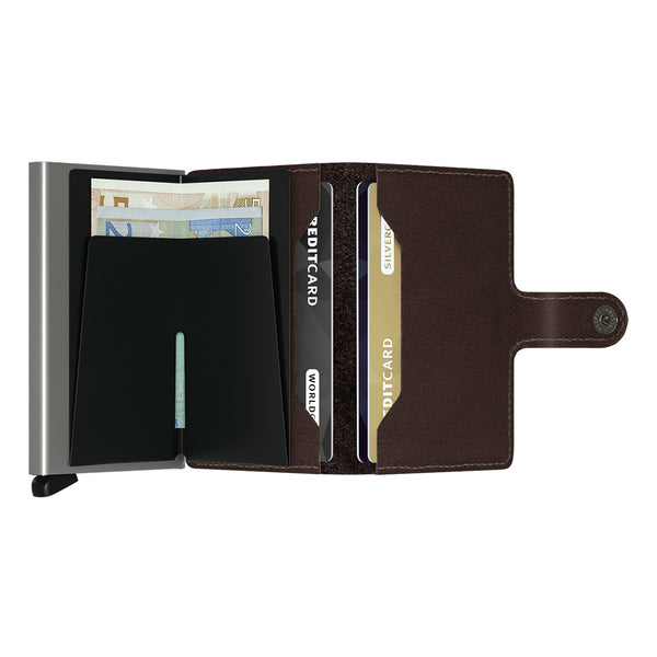 Secrid - Miniwallet Original RFID Dark Brown - M-DARK BROWN - DARCK/BROWN