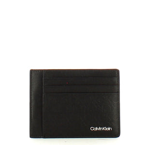 Calvin Klein - Porta Carte in pelle - K50K509130 - BLACK/TONAL/MONO