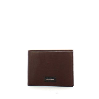 Piquadro - Portafoglio RFID con portamonete con zip Harper - PU5760APR - TESTA/DI/MORO