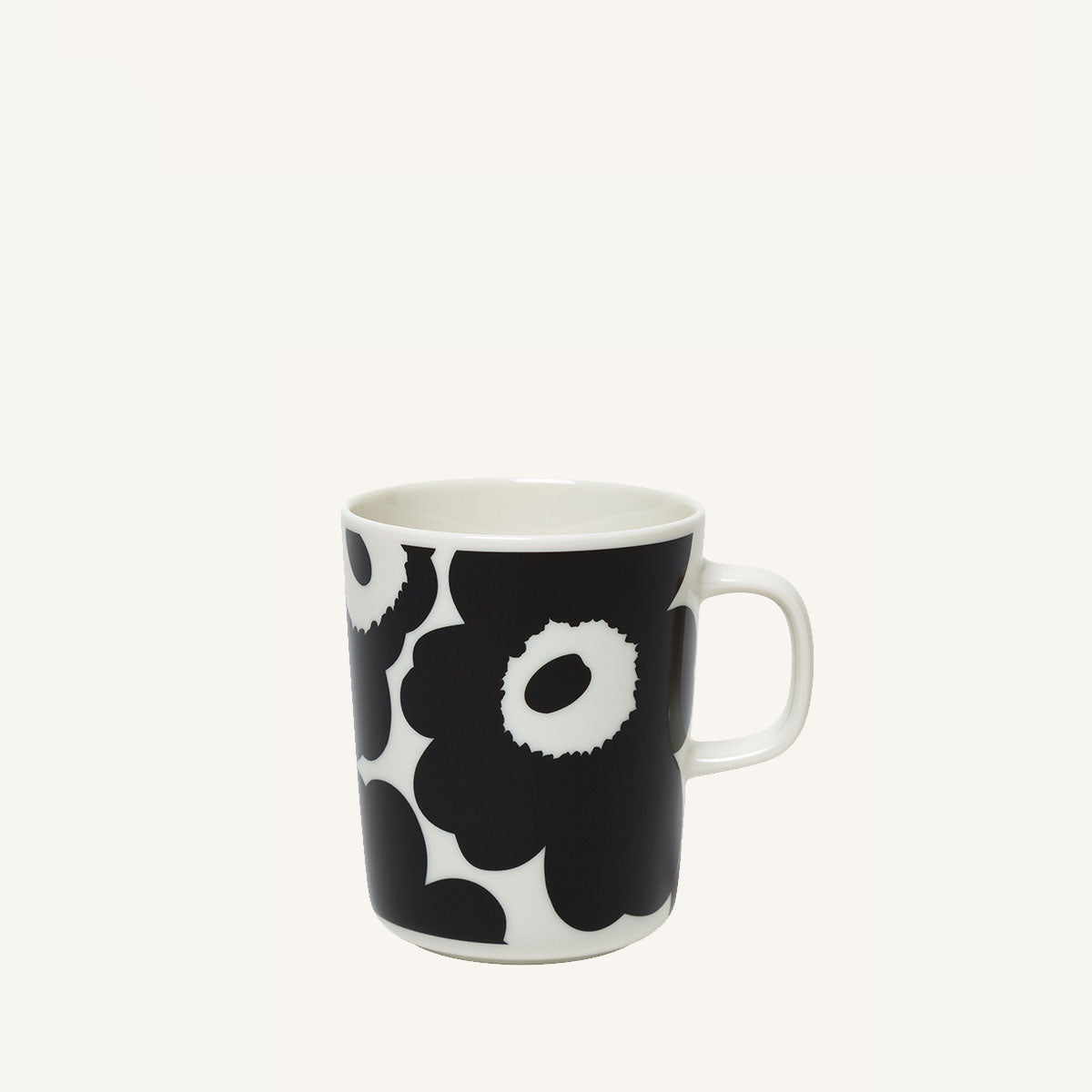 Marimekko - Oiva/Unikko Mug 2,5 dl - 070741 - WHITE,/BLACK