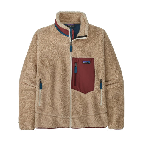 Patagonia - Men's Classic Retro-X® Fleece Jacket Dark Neutral Sequoia Red - 23056 - DARK/NEUTRAL-SEQUOIA/RED