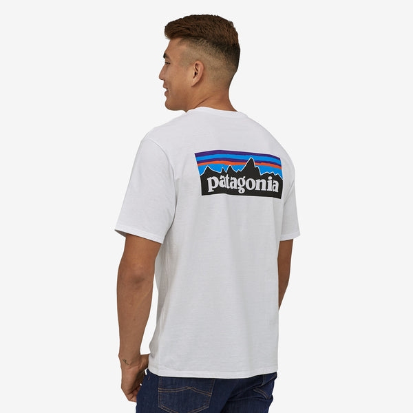 Patagonia - Men's P-6 Logo Responsibili-Tee® White - 38504 - WHITE