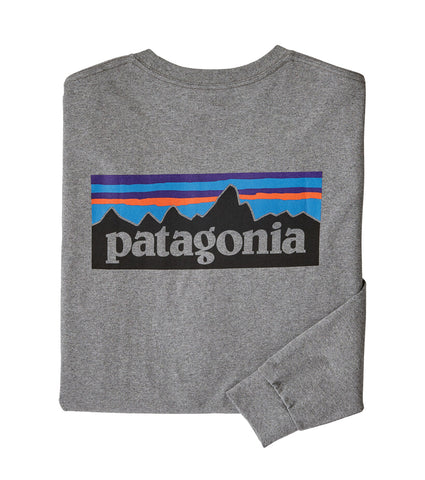Patagonia - T 卹 a manicheunge P-6 Logo Responsibili-Tee® Gravel Heather - 38518 - GRAVEL/HEATHER