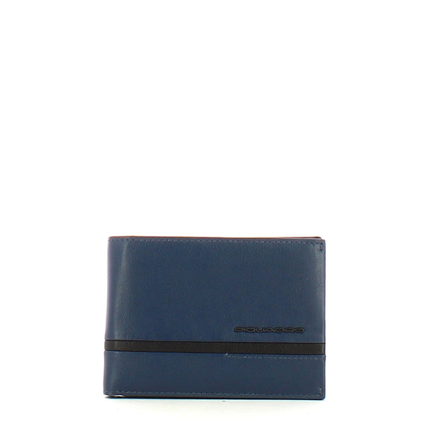Piquadro - Portafoglio RFID con portamonete Charlie - PU1392W117R - BLU