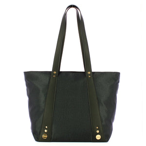 Borbonese - Shopping Bag Medium Road Dark Black - 924888AH1 - DARK/BLACK
