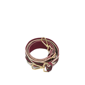 Coccinelle - Tracolla di ricambio in tessuto Spigato Multicolor Ardesia Garnet Red - P27682501 - MUL.ARD/GAR.RED