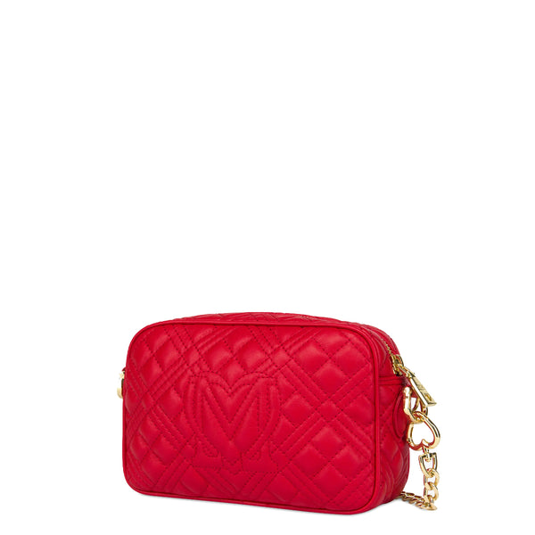 Love Moschino - Camera Bag Shiny Quilted Rosso - JC4017PP1G - ROSSO