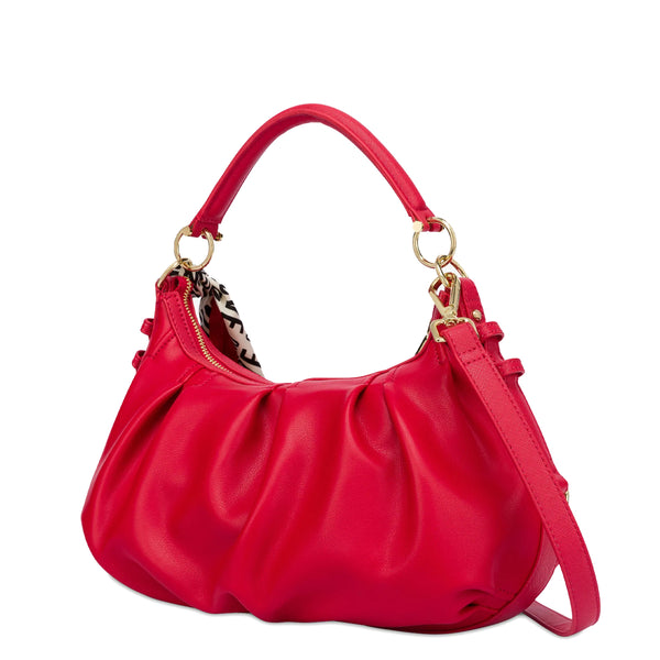 Love Moschino - Borsa a mano Large con foulard City Bag Rosso - JC4040PP1G - ROSSO
