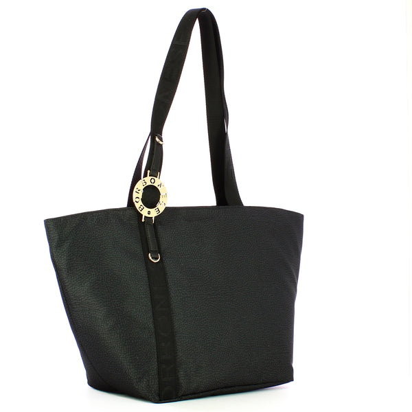 Borbonese - Shopping Bag 011 Dark Black - 924286I15 - DARK/BLACK