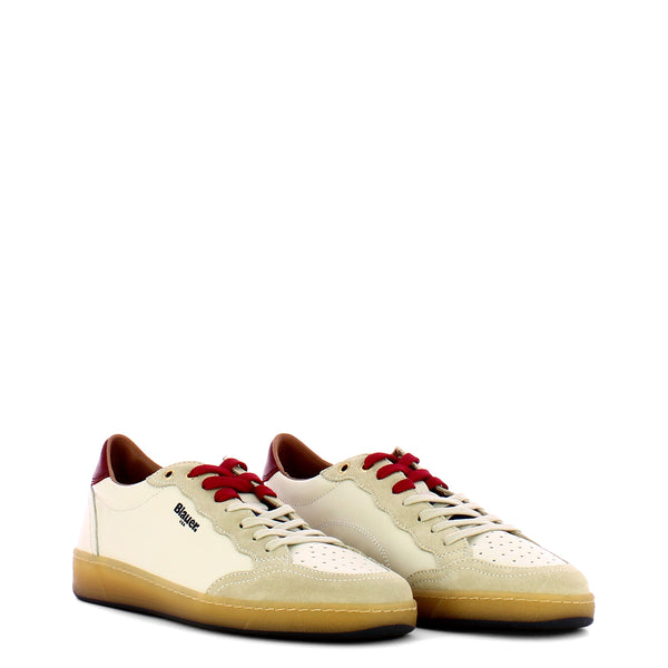 Blauer - Sneakers Murray01 White Red Navy - S4MURRAY01/VIL - WHITE/RED/NAVY