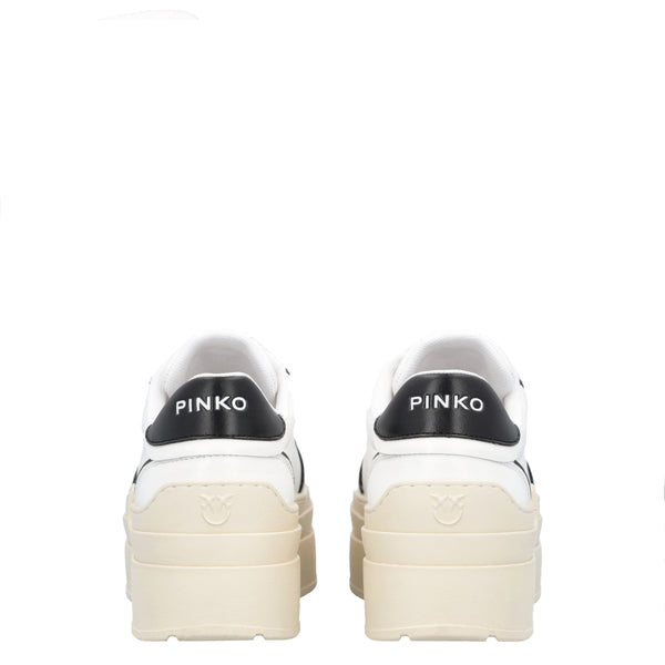 Pinko - 厚底 Greta 平底運動鞋 Bianco Nero - SS0007P001 - BIANCO/NERO