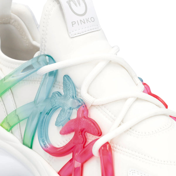Pinko - Sneakers Slip On Ariel Love Birds Bianco Multicolor - SS0023T011 - BIANCO/MULTICOLOR