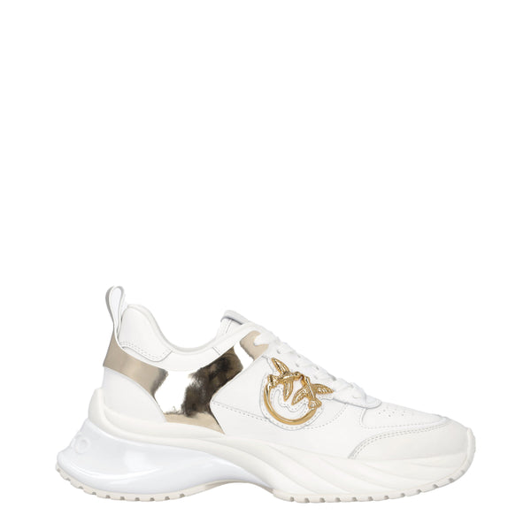 Pinko - Sneakers Ariel in pelle Bianco Nero - SS0027P025 - BIANCO/NERO