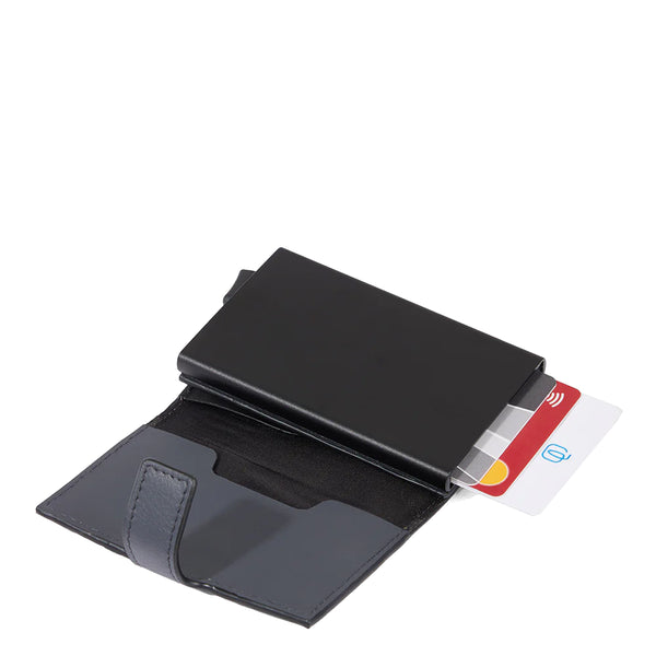 Piquadro - Porta carte di credito con Sliding System - PP5649S133R - NERO